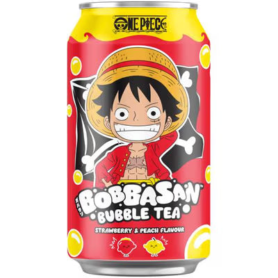 Ultrapop Bobbasan Bubble Tea Erdbeere Pfirsisch 320ml