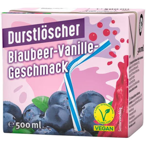 Durstlöscher Blaubeere-Vanille 500ml